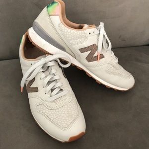 New Balance 696 Leather Sneakers